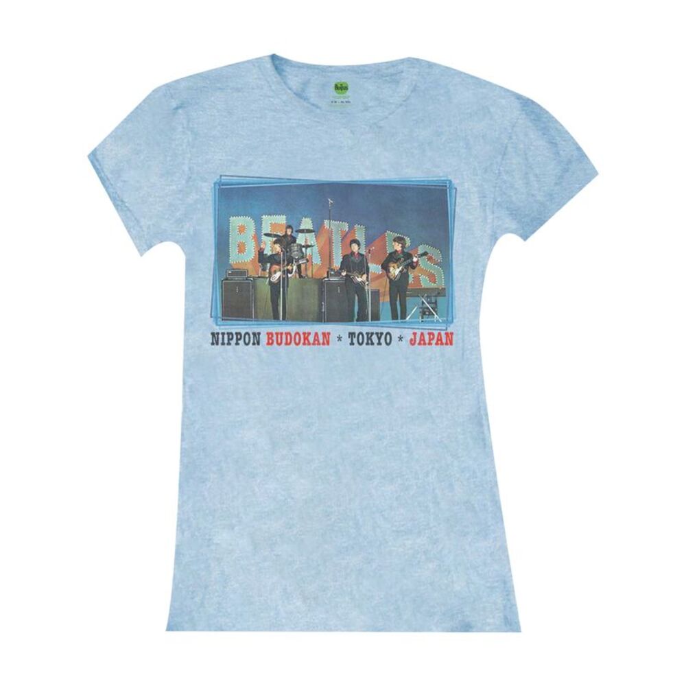 The Beatles Womens/Ladies Nippon Budokan T-Shirt / Blue